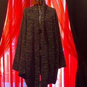 Black and Grey tweed winter coat